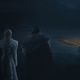 Daenerys (Emilia Clarke) and Jon Snow (Kit Harington) enjoy a very brief light show.